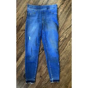 Spanx Women's Distressed Ankle Skinny Pull On Jeans - M